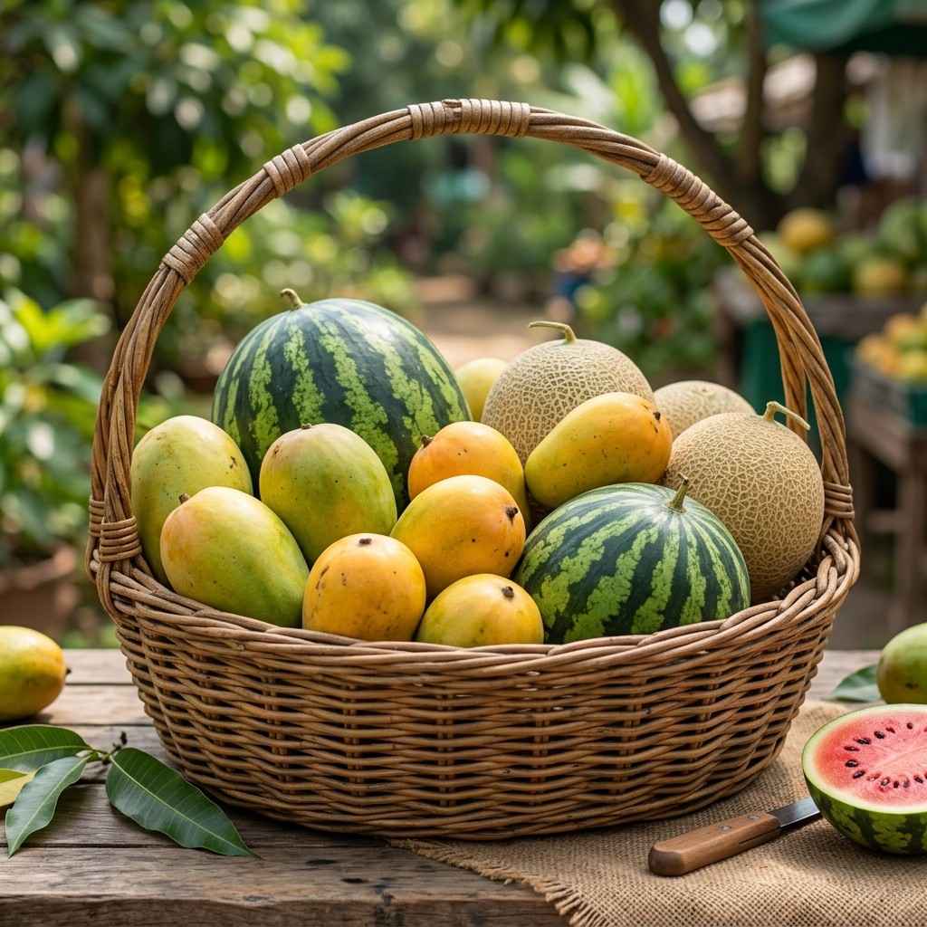 Summer season fruits